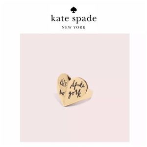 NWOT Kate Spade HERITAGE♠️Blk. Enamel Letters Ring